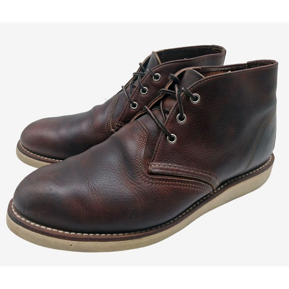 Red Wing Shoes Chukka Boots Mens Size 11.5 D Brown Leather Casual Ankle 3141 USA